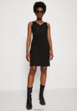 femmes robe en jersey noir 006BT63 Anna Field - Image 4