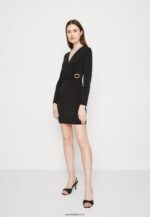 femmes robe en jersey noir 006BT66 Anna Field - Image 2