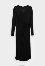 femmes robe en jersey noir 006BT67 Anna Field