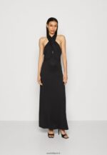 femmes robe en jersey noir 006BT77 Anna Field