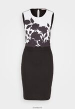 femmes robe en jersey noir/blanc 006BT106 Anna Field - Image 5