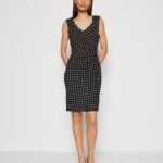 femmes robe en jersey noir/blanc 006BT108 Anna Field