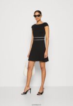 femmes robe en jersey noir/blanc 006BT113 Anna Field - Image 2