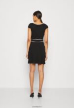 femmes robe en jersey noir/blanc 006BT113 Anna Field - Image 3