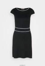femmes robe en jersey noir/blanc 006BT113 Anna Field - Image 5