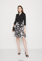 femmes robe en jersey noir/blanc 006BT130 Anna Field - Image 2