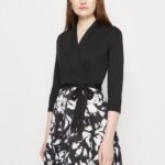 femmes robe en jersey noir/blanc 006BT130 Anna Field