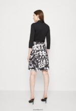 femmes robe en jersey noir/blanc 006BT130 Anna Field - Image 3