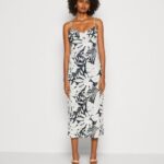 femmes robe en jersey noir/blanc 006BT164 Anna Field