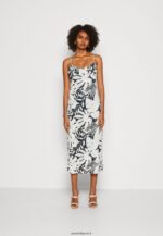 femmes robe en jersey noir/blanc 006BT164 Anna Field