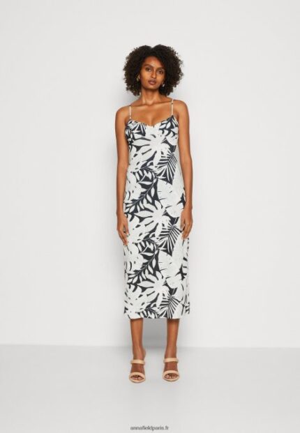 femmes robe en jersey noir/blanc 006BT164 Anna Field