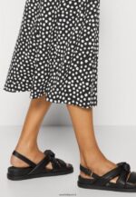 femmes robe en jersey noir/blanc 006BT171 Anna Field - Image 6