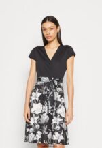 femmes robe en jersey noir/gris/blanc 006BT156 Anna Field