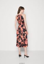 femmes robe en jersey noir/orange 006BT47 Anna Field - Image 3