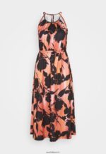 femmes robe en jersey noir/orange 006BT47 Anna Field - Image 5