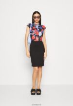 femmes robe en jersey noir/rouge/bleu 006BT184 Anna Field - Image 2