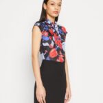 femmes robe en jersey noir/rouge/bleu 006BT184 Anna Field
