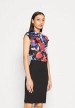 femmes robe en jersey noir/rouge/bleu 006BT184 Anna Field