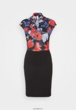 femmes robe en jersey noir/rouge/bleu 006BT184 Anna Field - Image 5