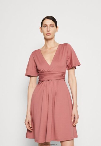 femmes robe en jersey rose 006BT127 Anna Field