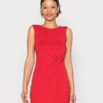 femmes robe en jersey rouge 006BT104 Anna Field