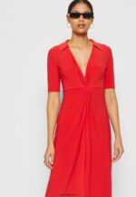 femmes robe en jersey rouge 006BT142 Anna Field - Image 4