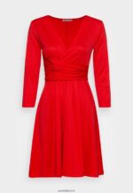 femmes robe en jersey rouge 006BT146 Anna Field