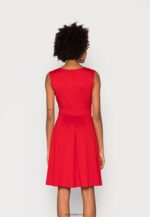 femmes robe en jersey rouge 006BT172 Anna Field - Image 3