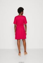 femmes robe en jersey rouge 006BT173 Anna Field - Image 3