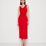 femmes robe en jersey rouge 006BT46 Anna Field