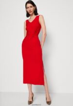femmes robe en jersey rouge 006BT46 Anna Field - Image 4