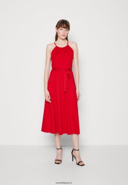 femmes robe en jersey rouge 006BT52 Anna Field