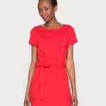 femmes robe en jersey rouge 006BT99 Anna Field