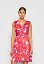 femmes robe en jersey rouge/rose 006BT117 Anna Field