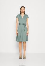 femmes robe en jersey vert 006BT112 Anna Field