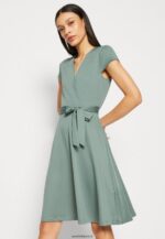 femmes robe en jersey vert 006BT112 Anna Field - Image 4