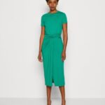femmes robe en jersey vert 006BT119 Anna Field