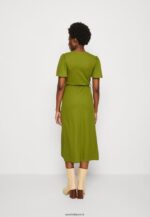 femmes robe en jersey vert 006BT138 Anna Field - Image 3