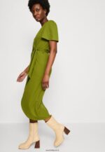 femmes robe en jersey vert 006BT138 Anna Field - Image 4