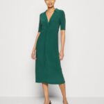 femmes robe en jersey vert 006BT150 Anna Field