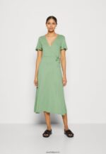 femmes robe en jersey vert 006BT151 Anna Field