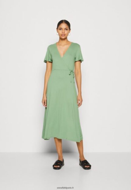 femmes robe en jersey vert 006BT151 Anna Field