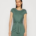 femmes robe en jersey vert 006BT175 Anna Field