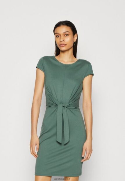 femmes robe en jersey vert 006BT175 Anna Field