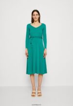 femmes robe en jersey vert 006BT180 Anna Field