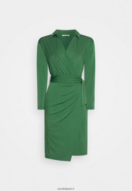 femmes robe en jersey vert 006BT191 Anna Field