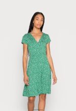femmes robe en jersey vert/blanc 006BT134 Anna Field