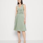 femmes robe en jersey vert clair 006BT38 Anna Field