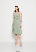 femmes robe en jersey vert clair 006BT38 Anna Field