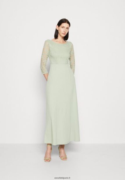 femmes robe en jersey vert clair 006BT76 Anna Field
